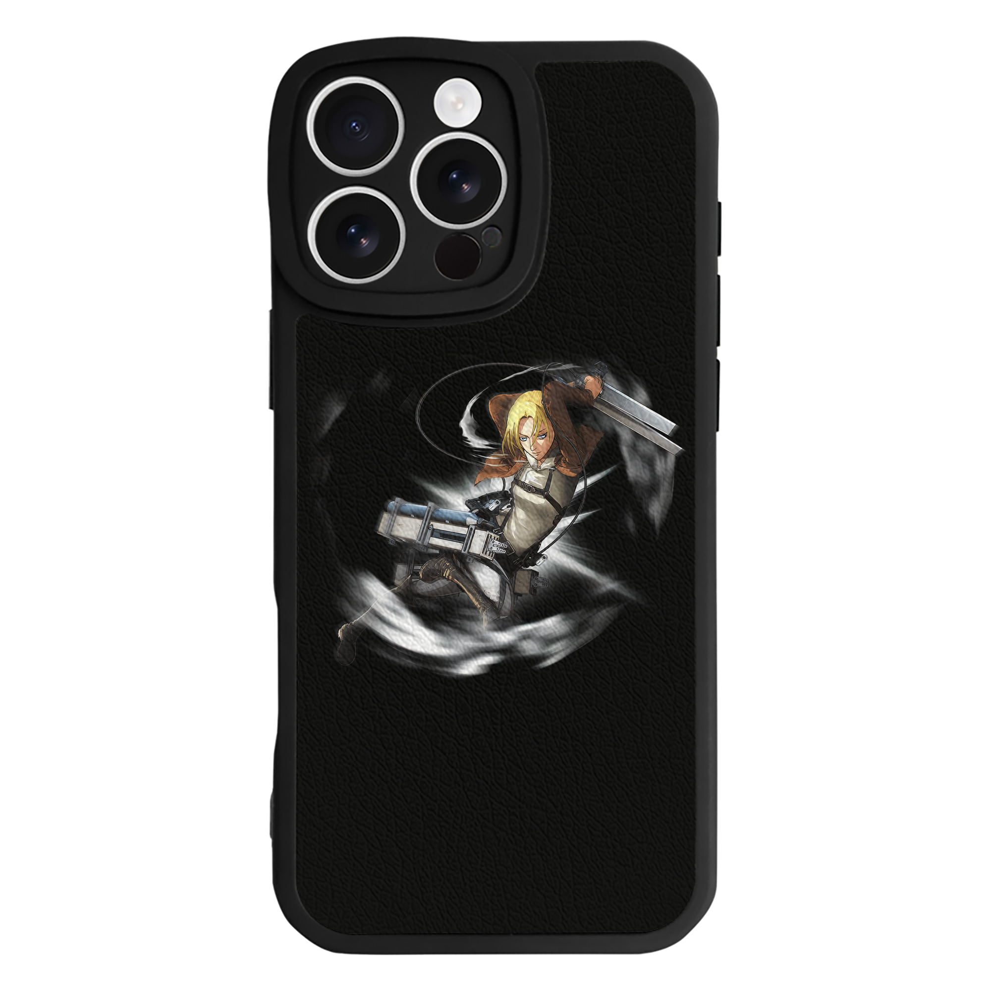 （画像用） 進撃の巨人 アニ・レオンハート Attack on Titan Annie Leonhart 【iPhone 16シリーズ対応】シリコンスマホケース（レザー調） 材質：シリコン